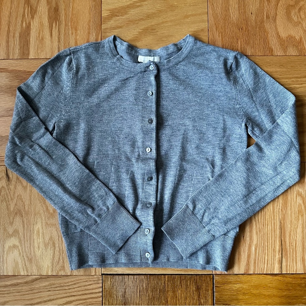 H&M Cropped Crew Neck Cardigan